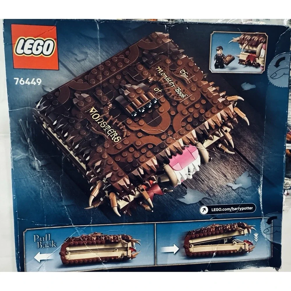 LEGO Harry Potter New/Damaged Box Chomping Monster Book of Monsters Building Set